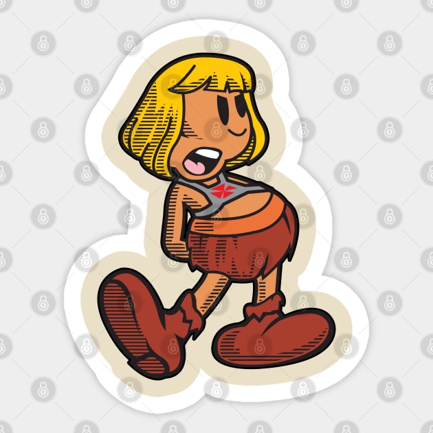 HE-MAN Sticker by MatamorosGraphicDesign